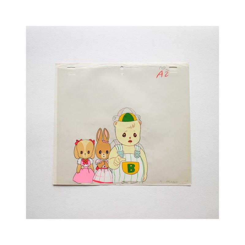 Celluloïd / Animation Cel - "Les Petits Malins/ Maple Town"- Roger, Patty et Laurie