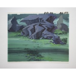 Celluloïd / Animation Cel - "Maitres de l'univers / MOTU " He-Man (Musclor) face à un monstre