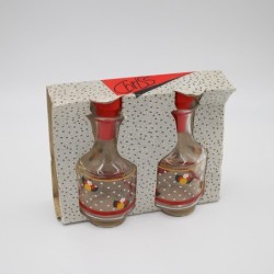 Lot de 2 flacons  huile/vinaigre vintage