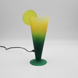 Lampe cocktail verte et...