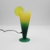 Lampe cocktail verte et jaune vintage 90's