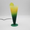 Lampe cocktail verte et jaune vintage 90's