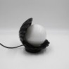 Lampe coquillage noire vintage 80's