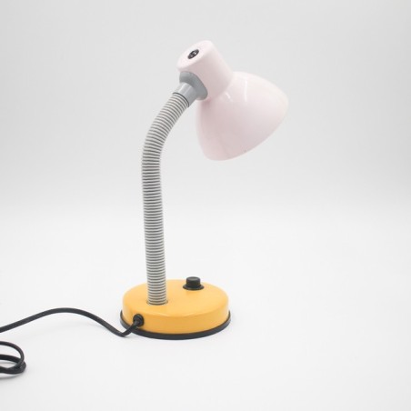 Lampe de bureau années 90 tête rose