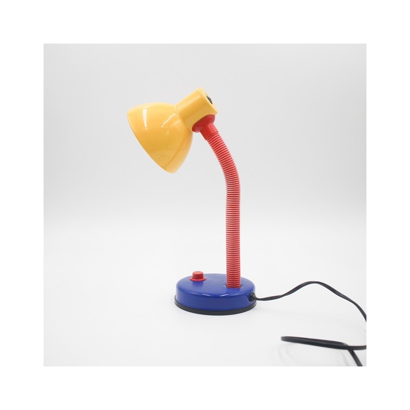 Lampe de bureau années 90 tête jaune