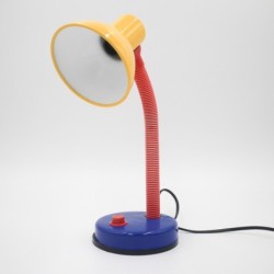 Lampe de bureau années 90 tête jaune