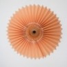 Lampe de chevet à abat jour plissé saumon
