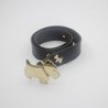 Ceinture en croûte de cuir années 90 dans le goût d' Agatha