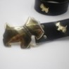 Ceinture en croûte de cuir années 90 dans le goût d' Agatha