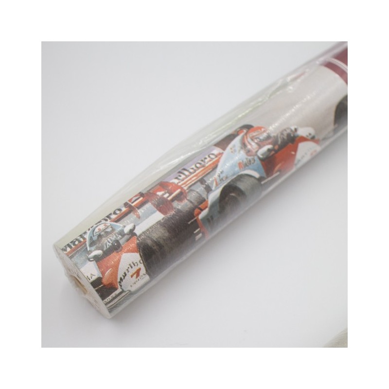 Rouleau de papier peint  imprimé Formule 1 vintage 90's