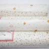 Rouleau de papier peint imprimé coeur et petit pois vintage 80's