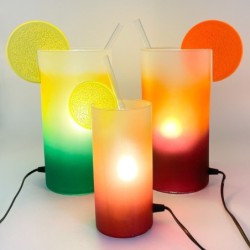Lampe cocktail "Coca" années 90