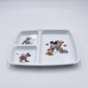 Assiette à compartiment Mickey et Minnie années 80