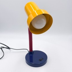 Lampe de bureau années 90 tête jaune