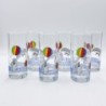 Ensemble de 6 verres à orangeade Dauphins années 80