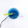 Lampe cocktail "Ricqles" bleue années 90