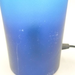 Lampe cocktail "Ricqles" bleue années 90