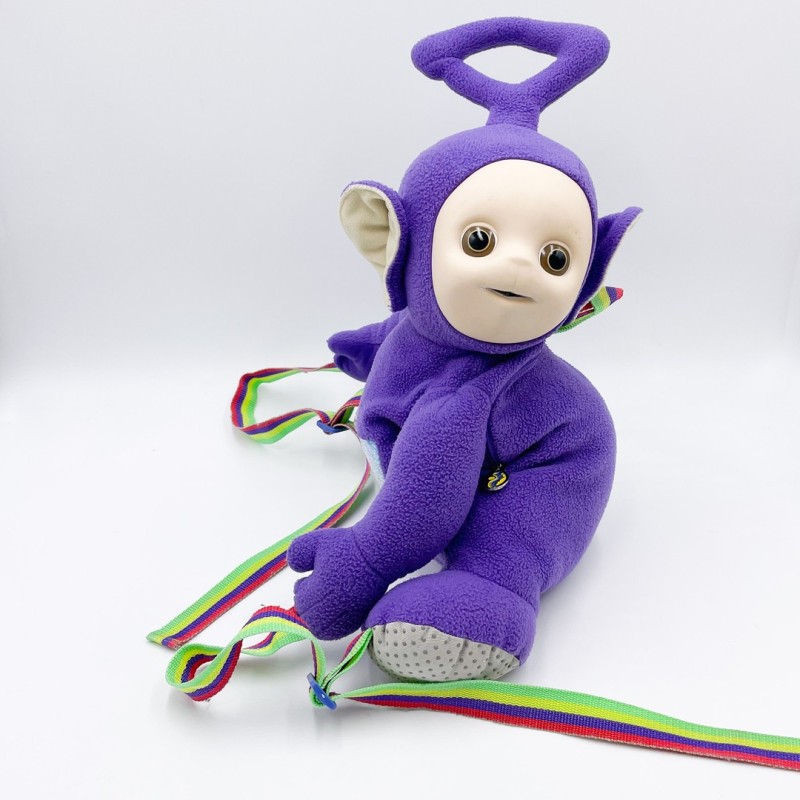 Sac à dos en peluche Teletubbies Tinky Winky années 90