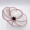 Suspension fleur rouge et rose années 80