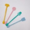 Cuillère bébé/ mélangeur cocktail tête d'animaux, années 80