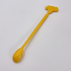 Cuillère bébé/ mélangeur cocktail tête d'animaux, années 80