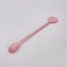 Cuillère bébé/ mélangeur cocktail tête d'animaux, années 80