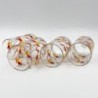 Ensemble de 4 verres vintage années 80 motifs fruits
