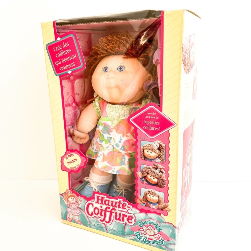 Poupée Patouf (Cabbage Patch Kid / Craquinoux) "Haute Coiffure", en boîte, 1991