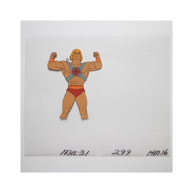 Celluloïd / Animation Cel - "Maitres de l'univers / MOTU /" He-Man (Musclor) - 1983