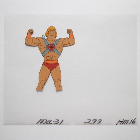 Celluloïd / Animation Cel - "Maitres de l'univers / MOTU /" He-Man (Musclor) - 1983