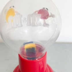 Distributeur de bonbons M&M's / Distributeur de Comptoir - Rouge & Jaune