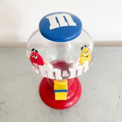 Distributeur de bonbons M&M's / Distributeur de Comptoir - Rouge & Jaune