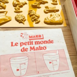 Le Petit monde de Mako "Les Schroumpfs", Mako moulages, vintage années 80
