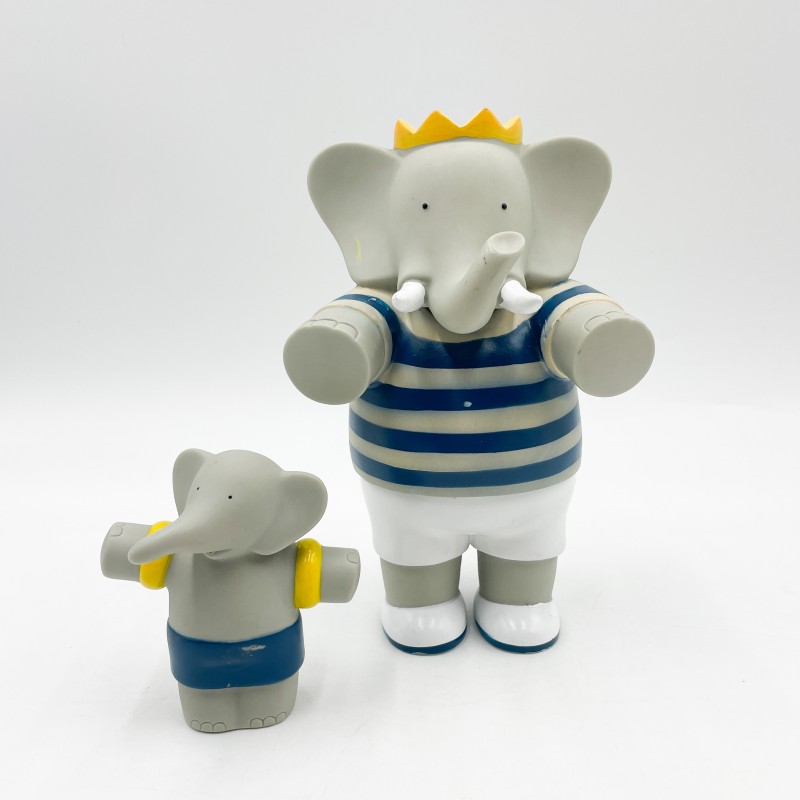Figurines de bain Babar années 90