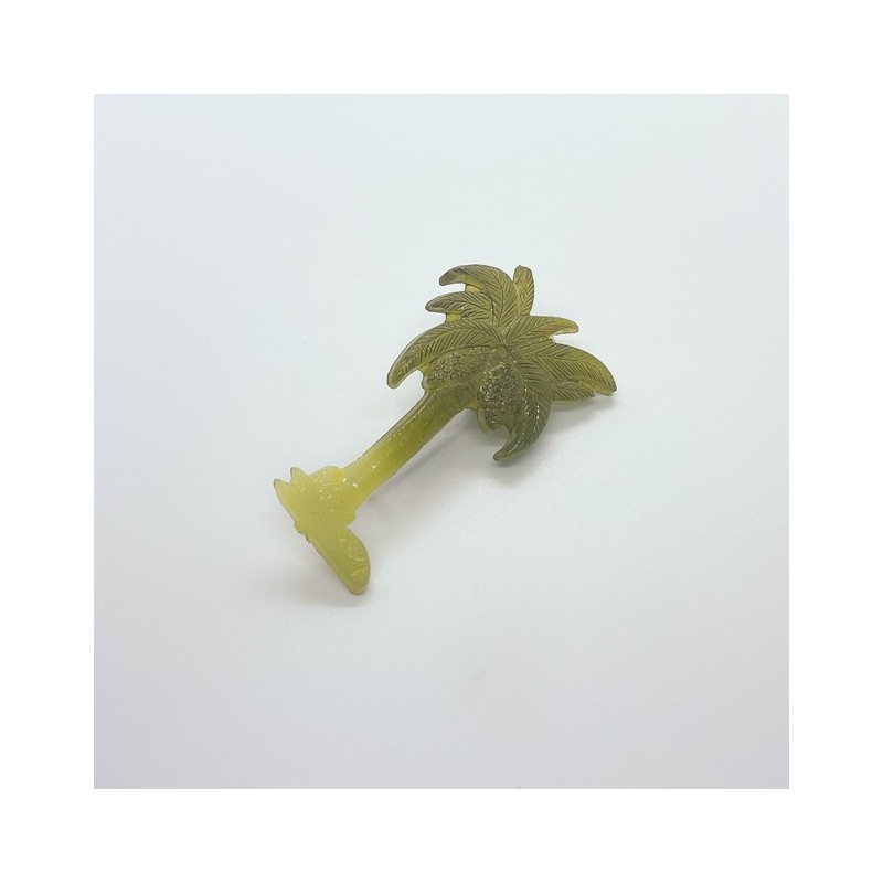 Broche vintage - Palmier Kaki