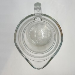 Pichet à eau en verre motif de papillon années 70