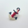 Broche vintage - Ancre marine