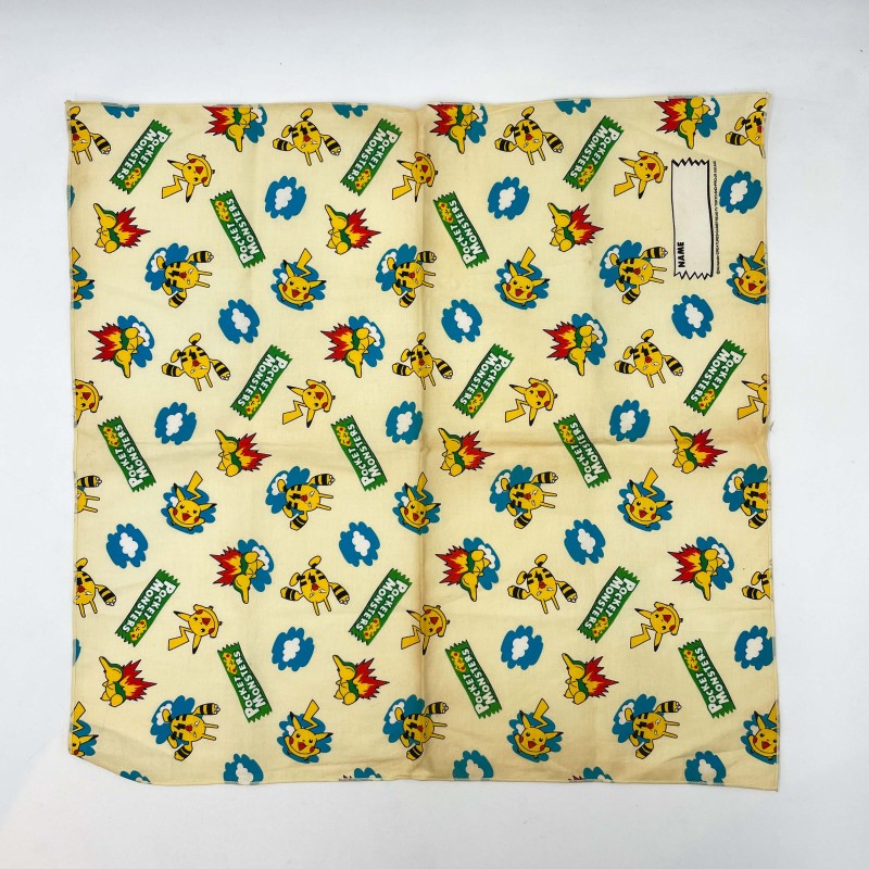 Mouchoir  Pokemon vintage japonais "Pocket Monsters", années 90