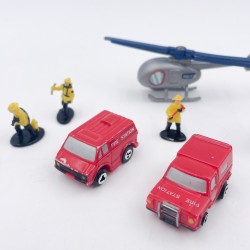 Lot de véhicules de pompiers, Micromachines, années 90