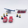 Lot de véhicules de pompiers, Micromachines, années 90