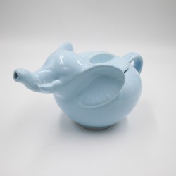 Theière bleu ciel éléphant années 90