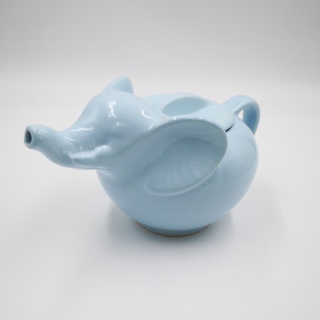 Theière bleu ciel éléphant années 90