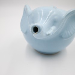 Theière bleu ciel éléphant années 90