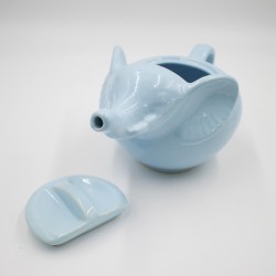 Theière bleu ciel éléphant années 90