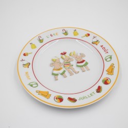 Assiette "Les Triplés" - Porcelaine , 2005