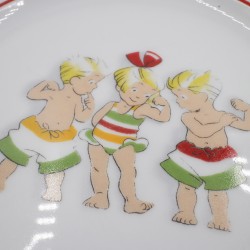 Assiette "Les Triplés" - Porcelaine , 2005