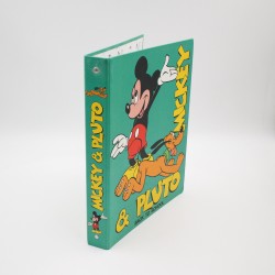 Classeur vintage 1990 "Mickey & Pluto Back To School"