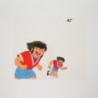 Celluloïd / Animation Cel - Olive et Tom / Captain Tsubasa - 1985