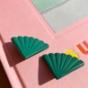 Boucle d'oreille clip plastique vertes années 80-Bijoux-1982 Le Shop 