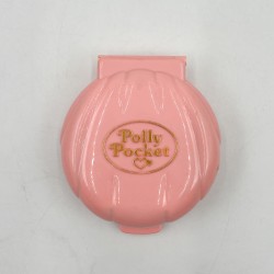 Polly Pocket , boitier coquillage rose "Le mariage de Nancy", 1989, complet